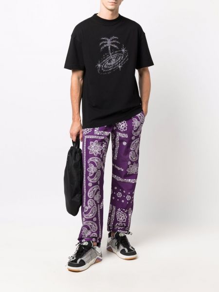 Pantalones rectos Palm Angels violeta