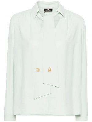 Блуза с панделка с v-образно деколте Elisabetta Franchi