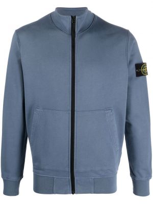 Tröja med dragkedja Stone Island blå