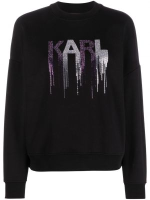 Sweatshirt mit spikes Karl Lagerfeld schwarz