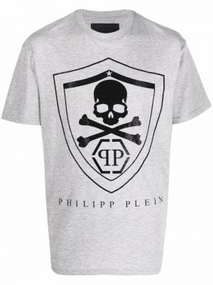 Tricou cu imagine Philipp Plein gri