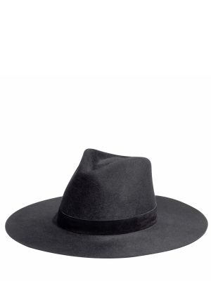 Vlnená čiapka Janessa Leone čierna