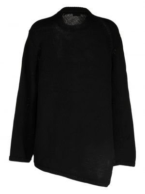 Dzianinowy sweter Comme Des Garcons czarny