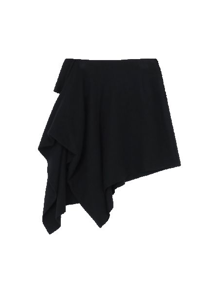Шорты Yohji Yamamoto R Draped Skirt 'Black' черный