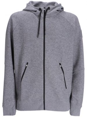 Pamučna hoodie s kapuljačom On Running siva