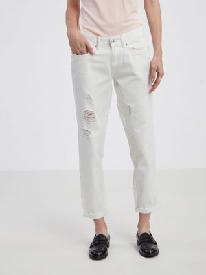Bílé džíny s klučičím střihem Camaieu
