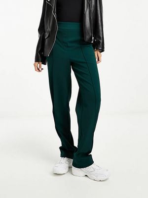 Широкие брюки Vila зеленые