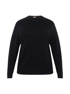 Пуловер Tommy Hilfiger Curve черно
