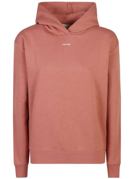 Baskılı hoodie Calvin Klein pembe