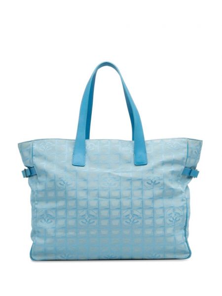 Шопинг чанта Chanel Pre-owned синьо