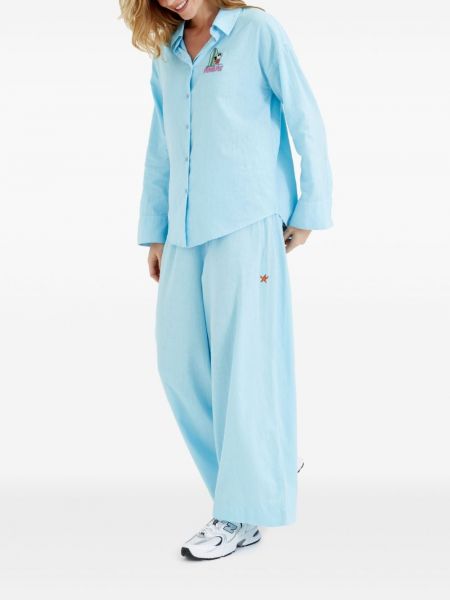 Pijamale din bumbac Chinti & Parker albastru