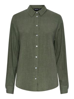 Меланж блуза Pieces зелено