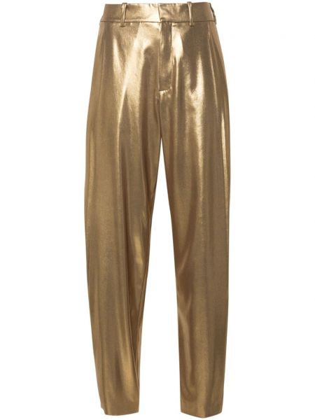 Spodnie Ralph Lauren Collection złote