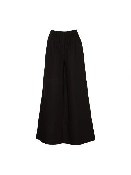 Szerokie spodnie eleganckie Max Mara czarne