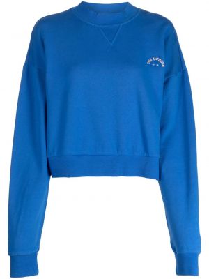 Sweatshirt aus baumwoll mit rundem ausschnitt The Upside blau