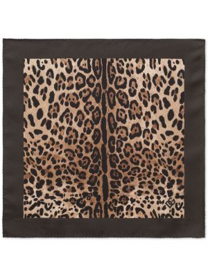 Leopardí hedvábný šál s potiskem Dolce & Gabbana