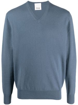 Kaschmir pullover mit v-ausschnitt Allude blau
