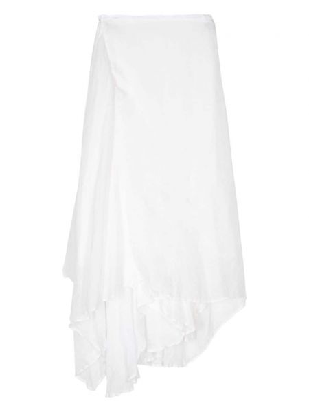 Spódnica midi asymetryczna Marc Le Bihan biała