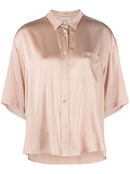 Camicia di raso di seta Forte Forte rosa