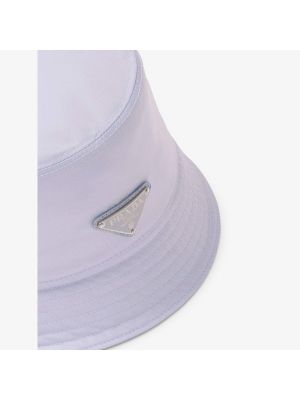 Нейлоновая шляпа Prada фиолетовая
