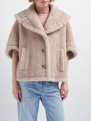 Manteau en laine avec manches courtes Max Mara