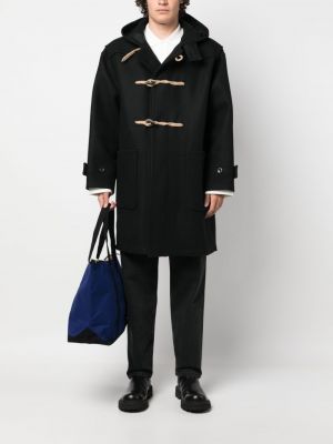 Vlněný kabát A.p.c. černý