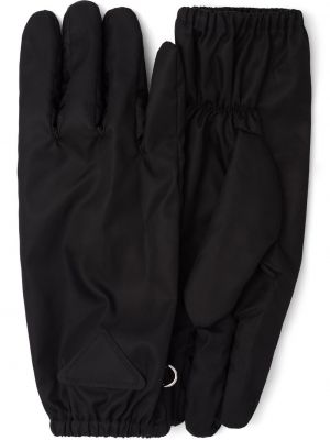 Nylonowe rękawiczki Prada czarne