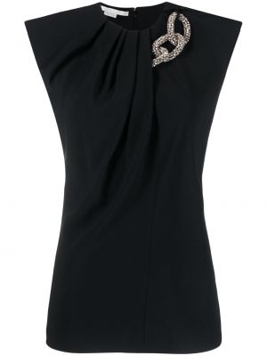 Плисирана блуза Stella Mccartney черно
