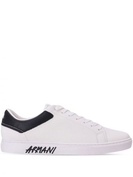 Sneakers con stampa Armani Exchange bianco