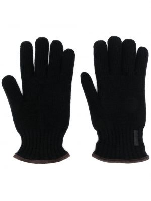 Vlnené rukavice Paul & Shark čierna