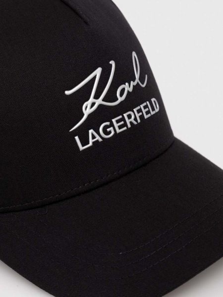 Czapka z daszkiem Karl Lagerfeld czarna