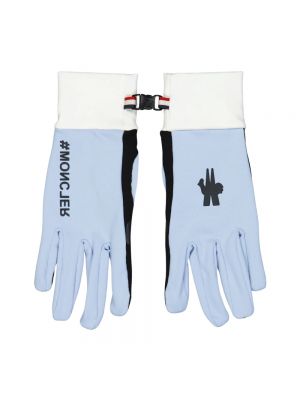 Rękawiczki Moncler niebieskie