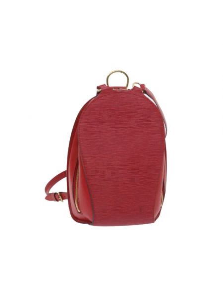 Mochila de cuero Louis Vuitton Vintage rojo