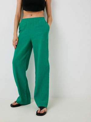 Прямые брюки Vladi Collection зеленые