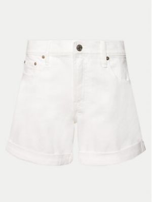 Slim fit džínové šortky Gap bílé