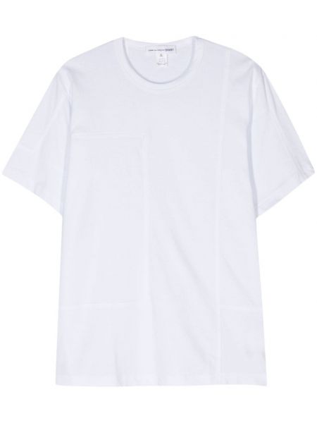 Bombažna majica z okroglim izrezom Comme Des Garcons Shirt bela