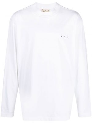 Långärmad t-shirt Marni vit