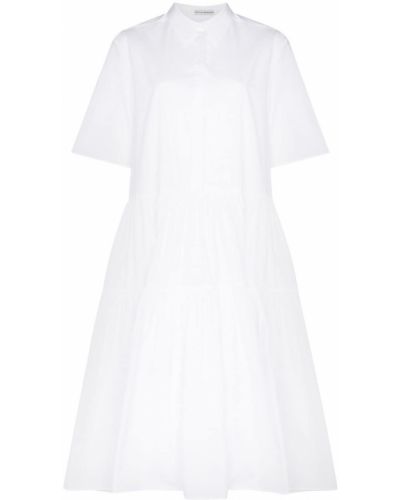 Vestido camisero Cecilie Bahnsen blanco
