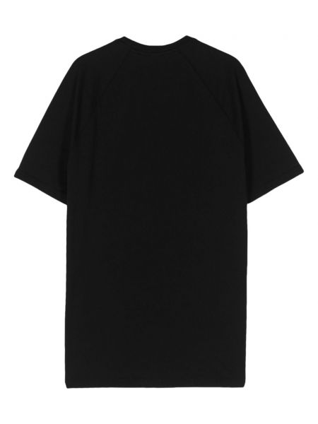 Kokvilnas t-krekls ar apaļu kakla izgriezumu Aspesi melns