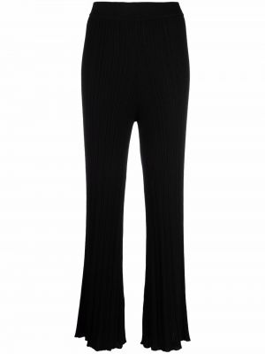 Pantalones de cachemir slim fit con estampado de cachemira Agnona negro