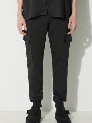 Чорні штани карго з аплікацією Adidas Originals