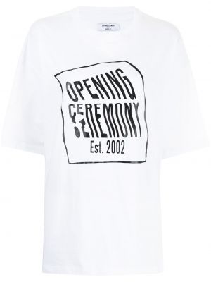 Camiseta con estampado Opening Ceremony blanco