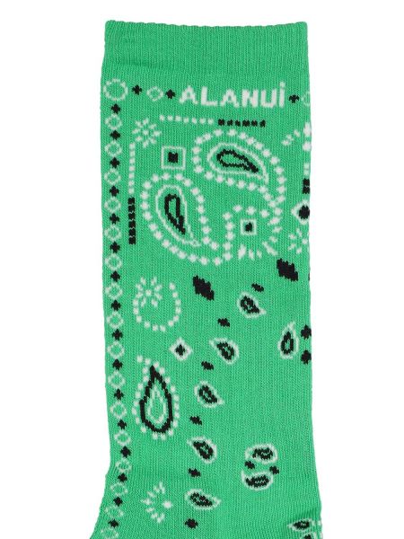 Calcetines de algodón con estampado Alanui verde