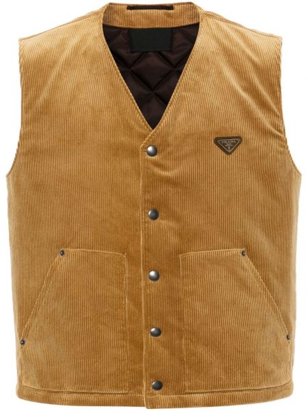 Quiltet vest Prada brun