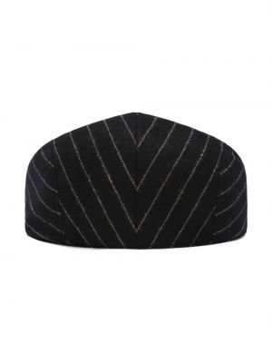 Svītrainas vilnas cepure bez papēžiem Dolce & Gabbana melns