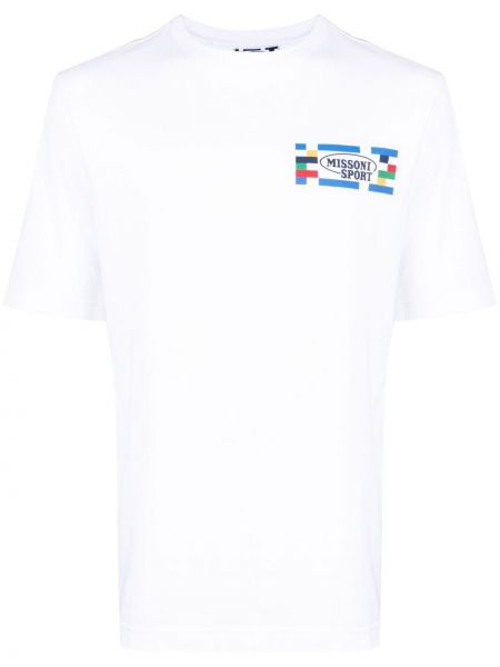 T-shirt à imprimé Missoni blanc