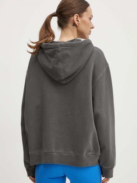 Pamučna hoodie s kapuljačom Adidas Originals siva