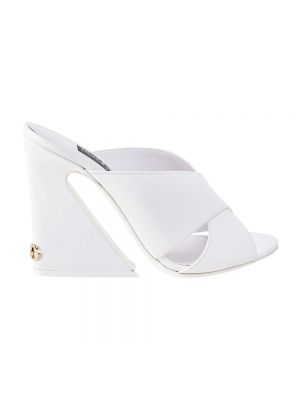 Sandały w geometryczne wzory Dolce And Gabbana białe