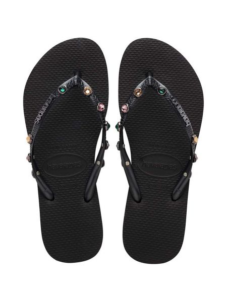 Sandale cu toc slim fit cu toc plat Havaianas negru