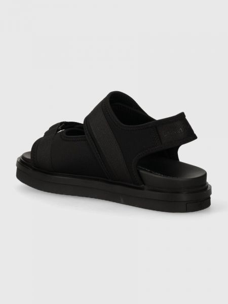Sandály na suchý zip Calvin Klein Jeans černé